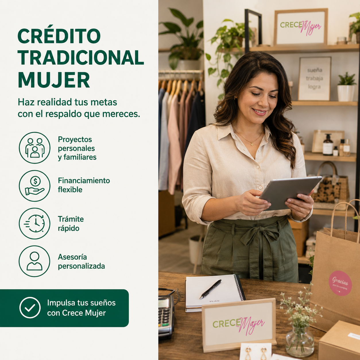 Crédito Tradicional Mujer